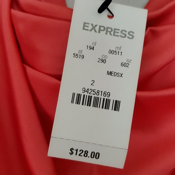 Express Rushed Mini Silk Dress - Picture 4 of 7